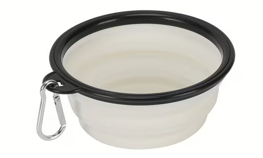 Collapsible Dog Bowl 32oz – Foldable Silicone Travel Bowl for Food & Water